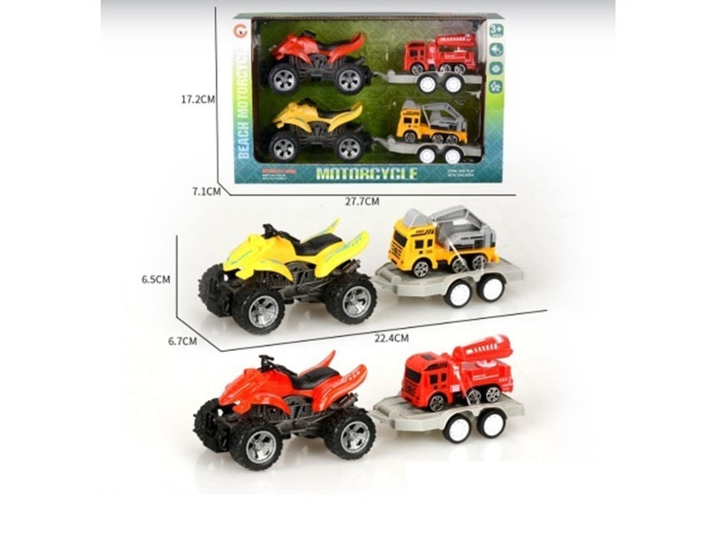 Small-Sized Inertial Beach Motorcycle Set