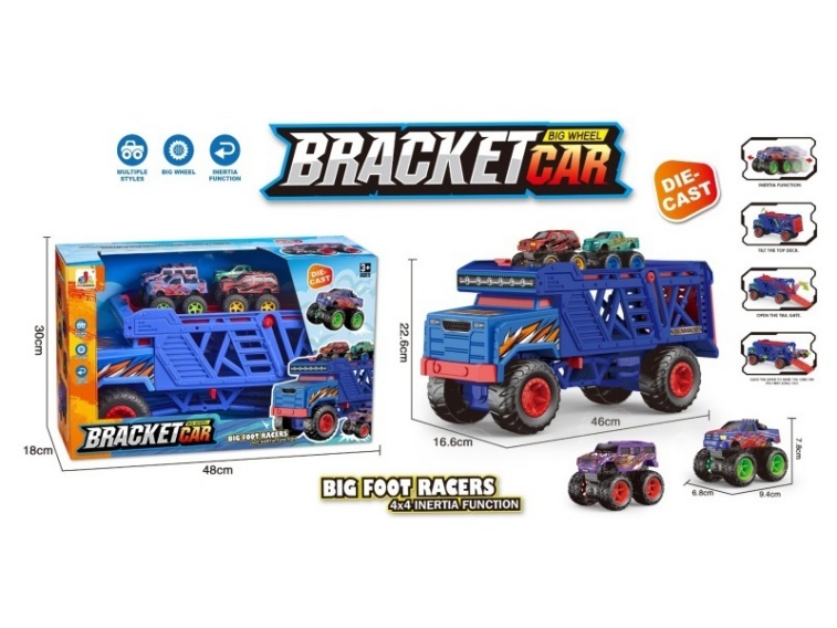 Double-Layer Alloy Bigfoot Transport Vehicle