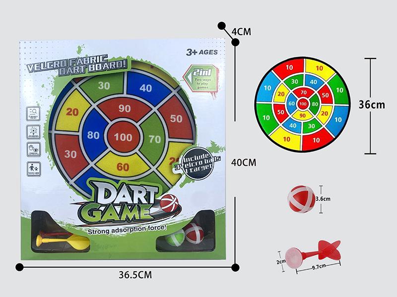 Velcro Dartboard(2 Sticky Balls 2 Darts)