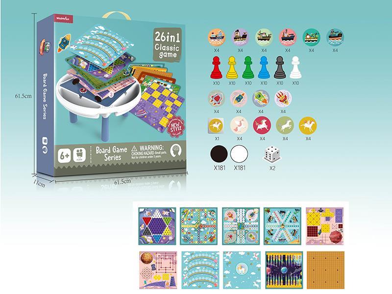 26 In 1 Board Game Table