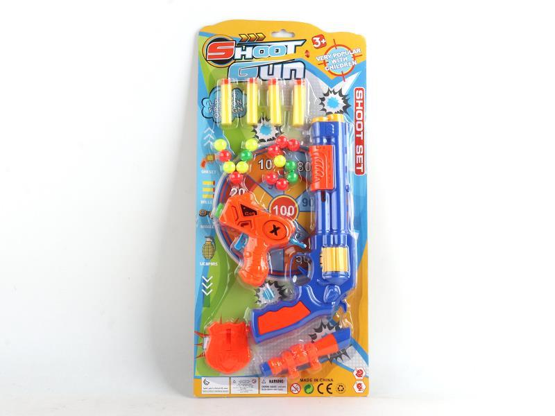 Left Wheel Soft Bullet Gun+Space Gun Toy Set