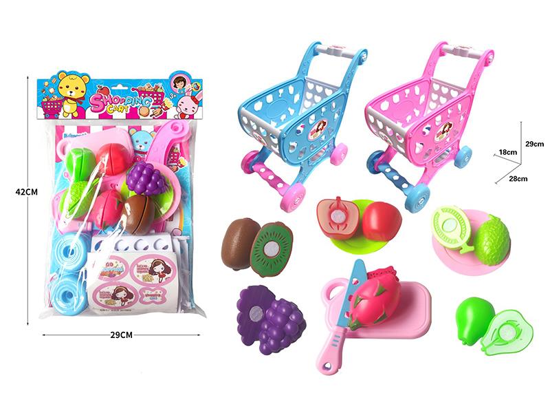 Cutting Fruits Set + Shopping Cart