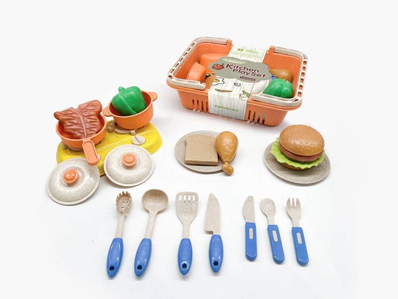 Straw Material Kitchen Set 23pcs