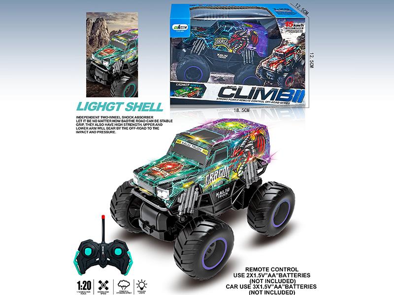 4CH Remote Control PVC High-Speed Monster Truck With Lights