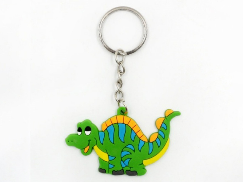 Keychain: Dinosaur Green