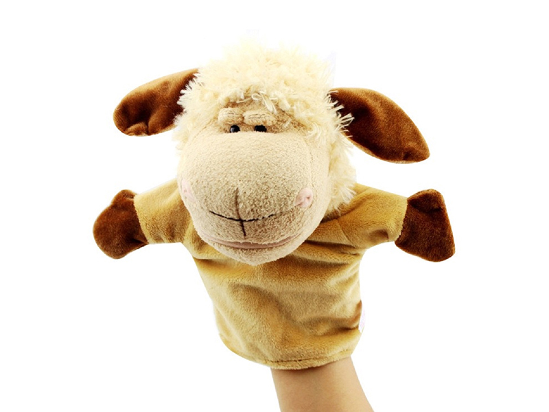 Sheep Cartoon Animal Hand Puppet Plush Doll