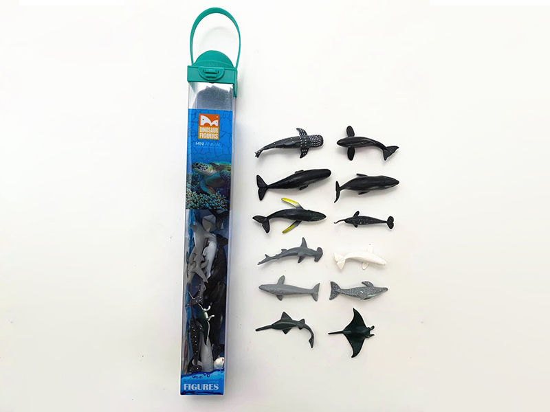 12pcs Mini Sea Animals Set