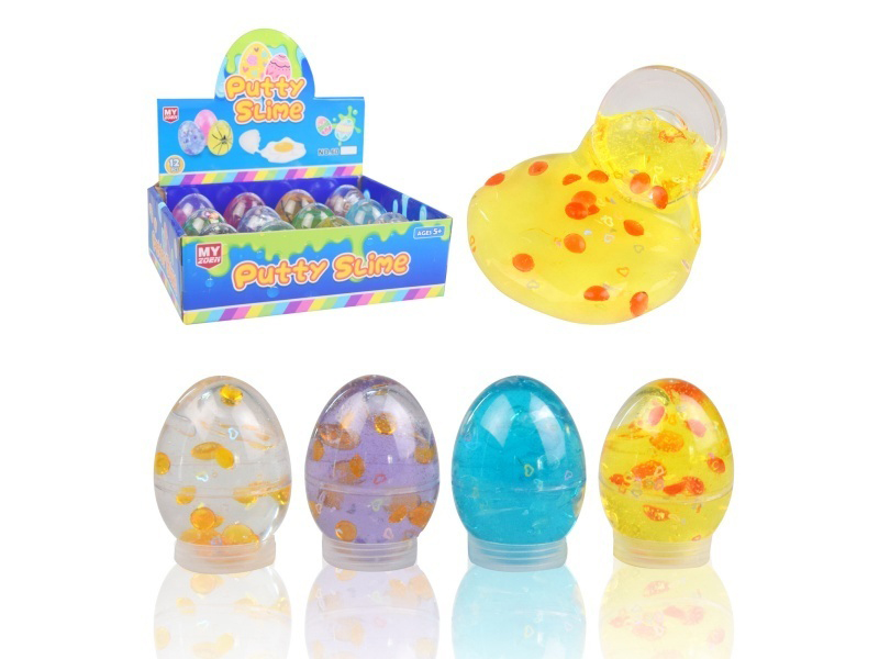 Crystal Mud Egg Slime Beads Putty