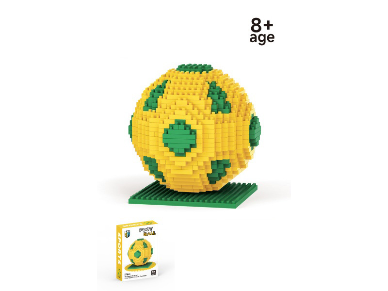 Yellow Ball Building Block Ball Series 578 Pieces