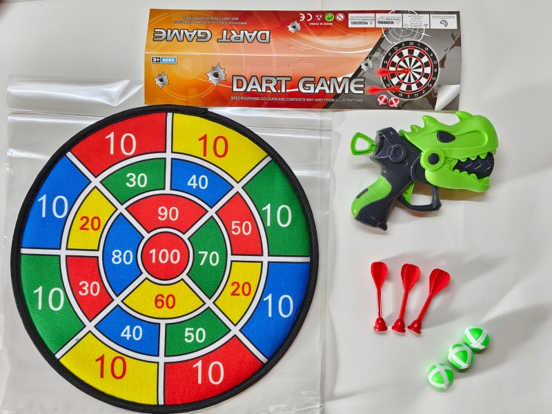 36CM Velcro Dartboard With Sticky Ball, Gun, Dart