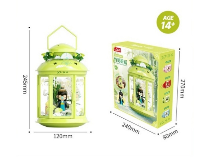 Building Block: Bamboo Charm Folding Fan