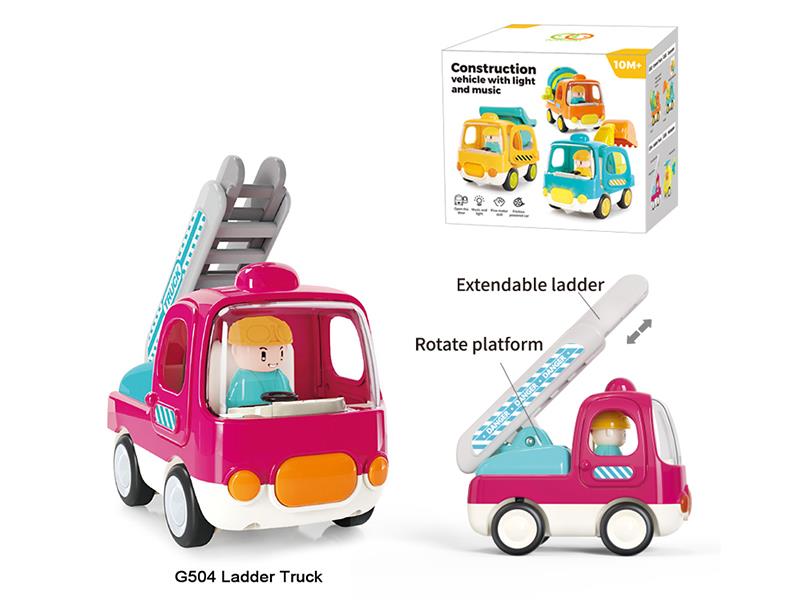 Friction Ladder Truck With Light And Music