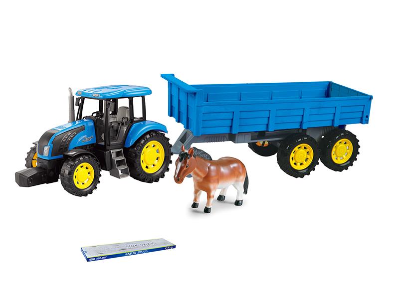 Friction Farm Tractor With Tailer