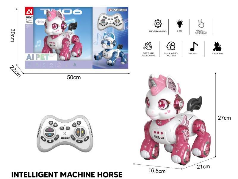 Intelligent Voice Remote Control Machine, Horse Belt, Gesture Sensing, Touch Sensing, Pink