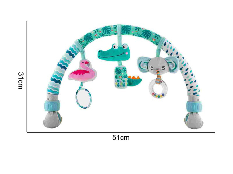 Plush Toy Baby Crib & Stroller Hanging Rattle