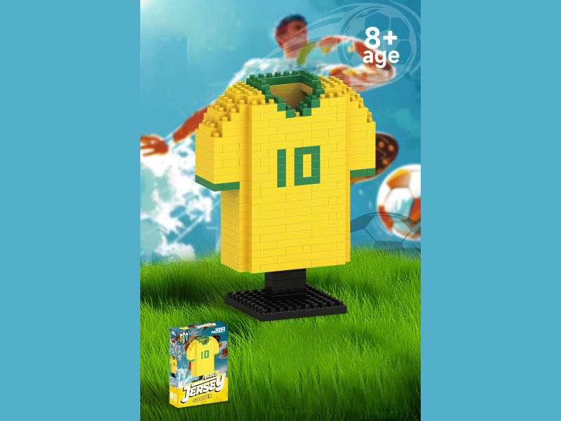 Jersey Series No. 10 Football Jersey Building Blocks 376 Pieces