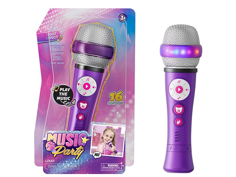 Microphone With Light And Music