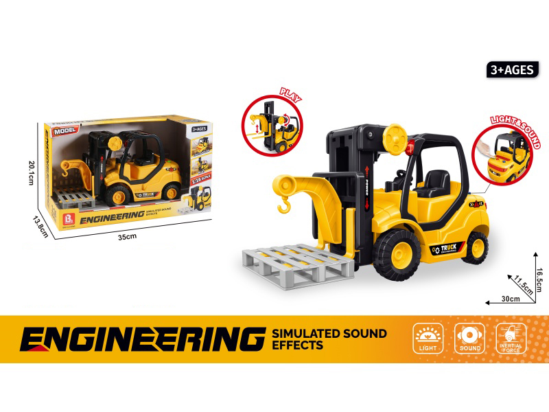 Sound And Light Inertial Forklift (Electricity Not Included :2*Aa)