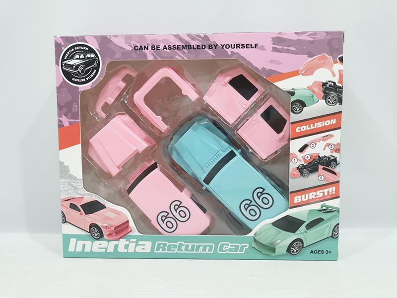 Double Form Burst Pull Back Car
