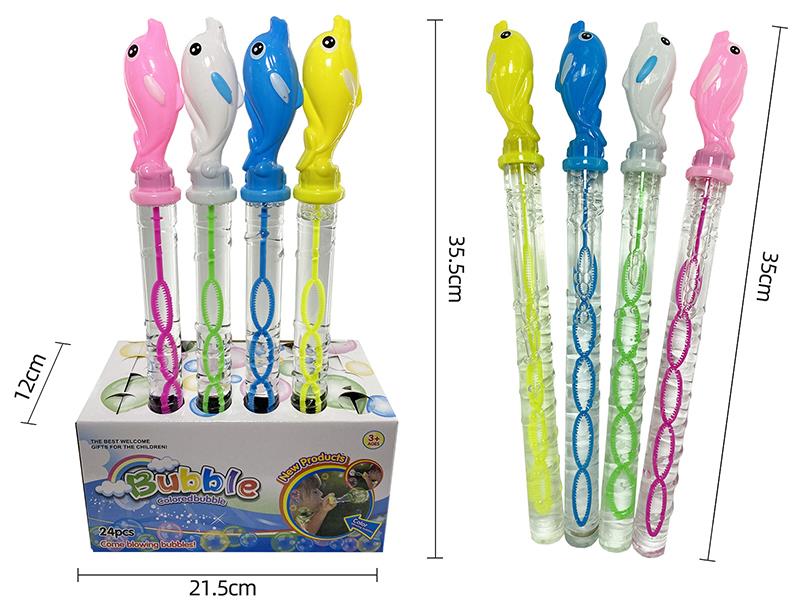 Dolphin Bubble Sticks 24pcs