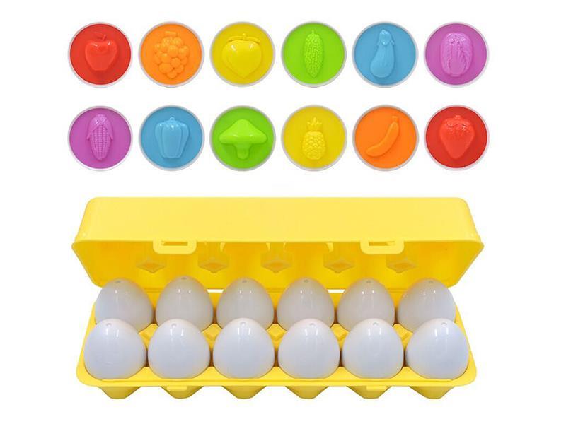 Matching Eggs(Vegetables And Fruits )