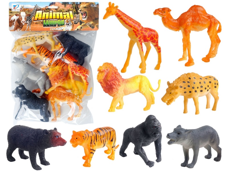 Pvc Simulation Animal 8Pcs
