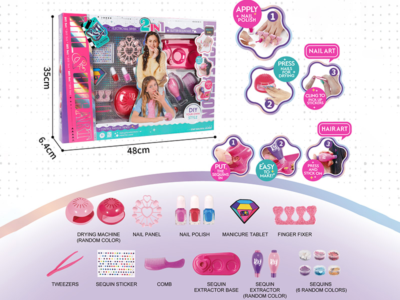 Nail & Hair Art Set