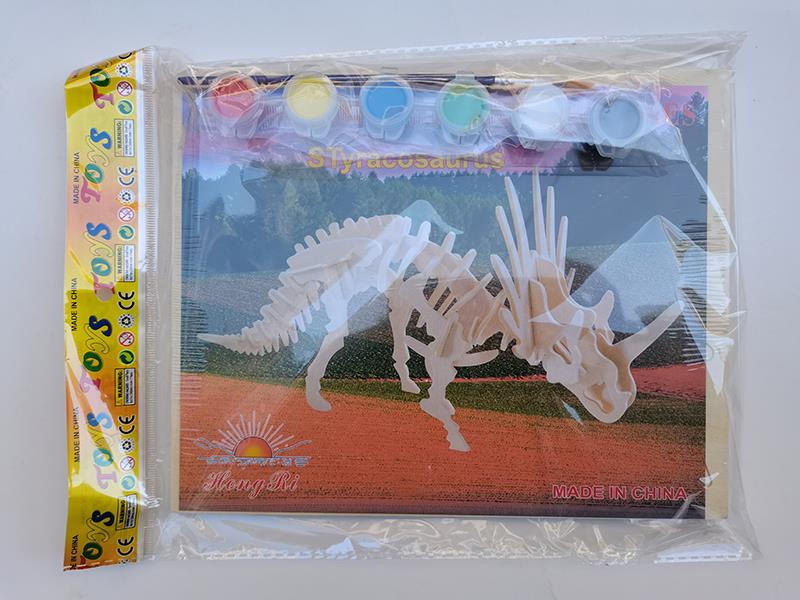 3D Wooden Puzzle DIY Color Drawing Toy