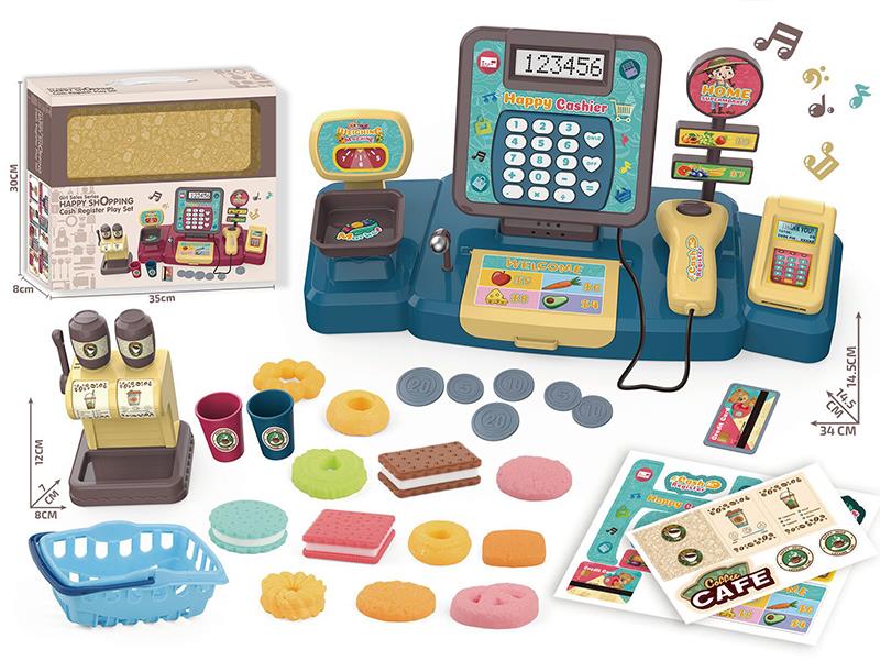 Cash Register Cookie Set Pretend Play Toy