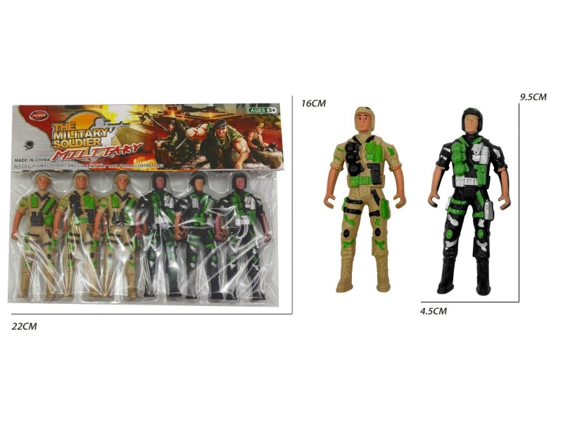 6 Soldiers (Yellow/Black)