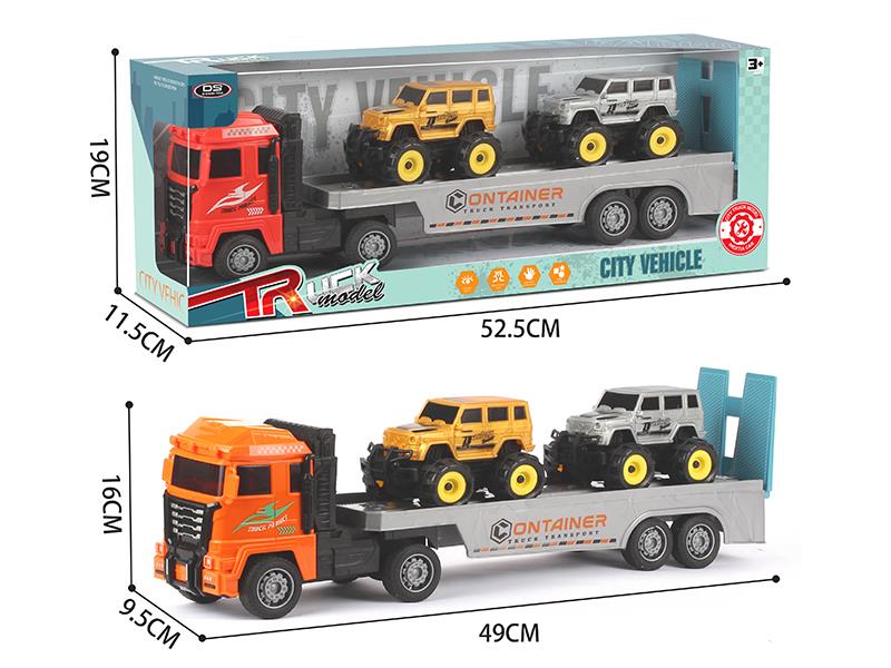 Outsize Friction Trailer With Friction Benz Off-Road Vehicle