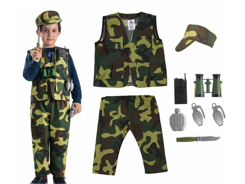 Camouflage Uniform + Trouser Cosplay Costume