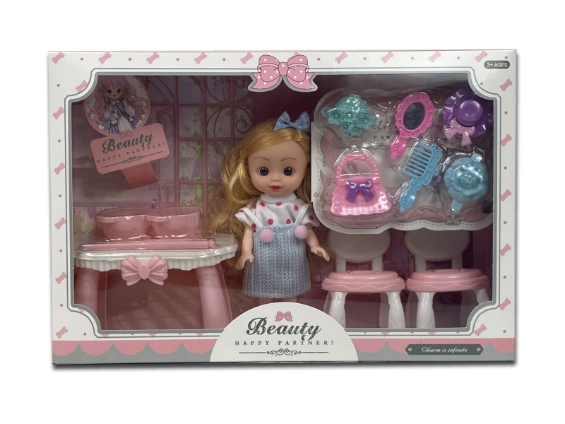 A 6-Inch Girl Playing House