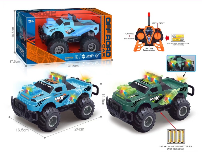 27Mhz 1:16 Five-Channel With Seven-Color Lights, One-Button Demonstration Of Ford Capture Pickup Off-Road Remote Control Vehicle (Battery Not Included)