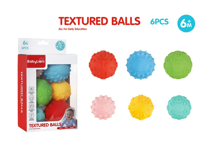 Vinyl Textured Balls 6pcs