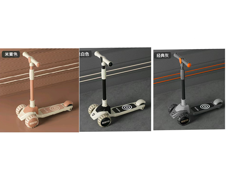 Kids Scooter(One Key To Folding, Lights, Music)