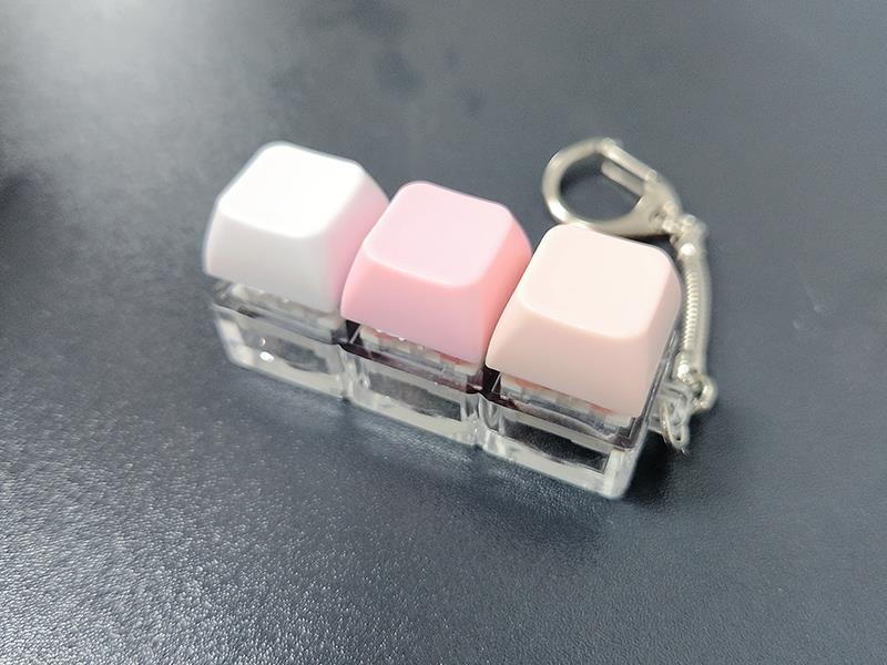 3-Key Keyboard Keychain - No Light