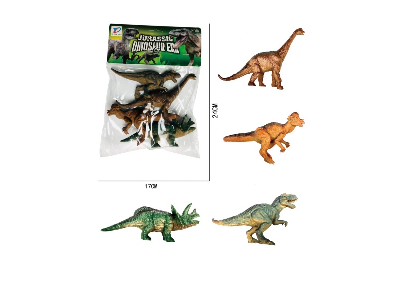 Pvc Simulation Dinosaur 4Pcs