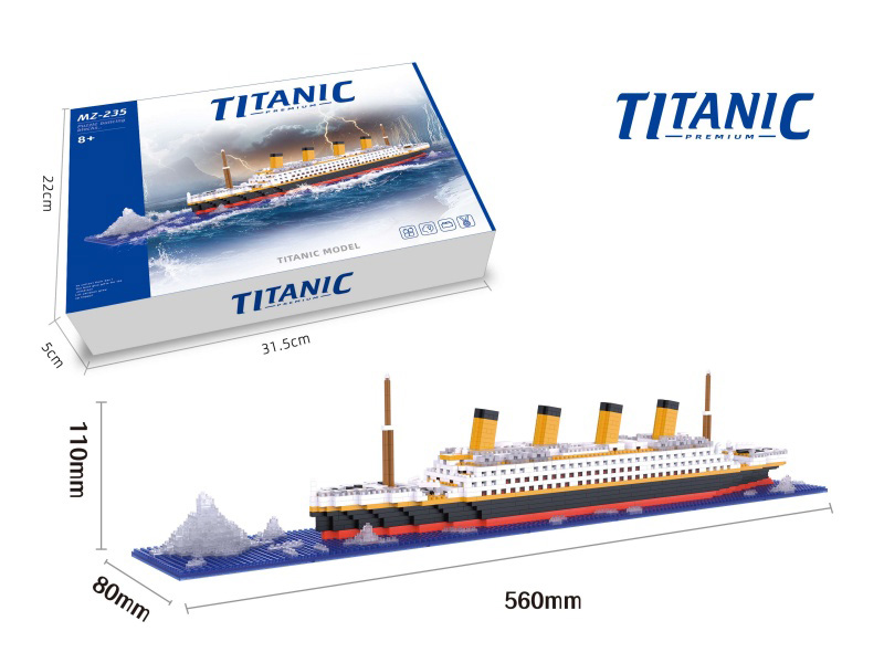 Building Blocks: Large - Iceberg Cruise Ship 1815 PCS