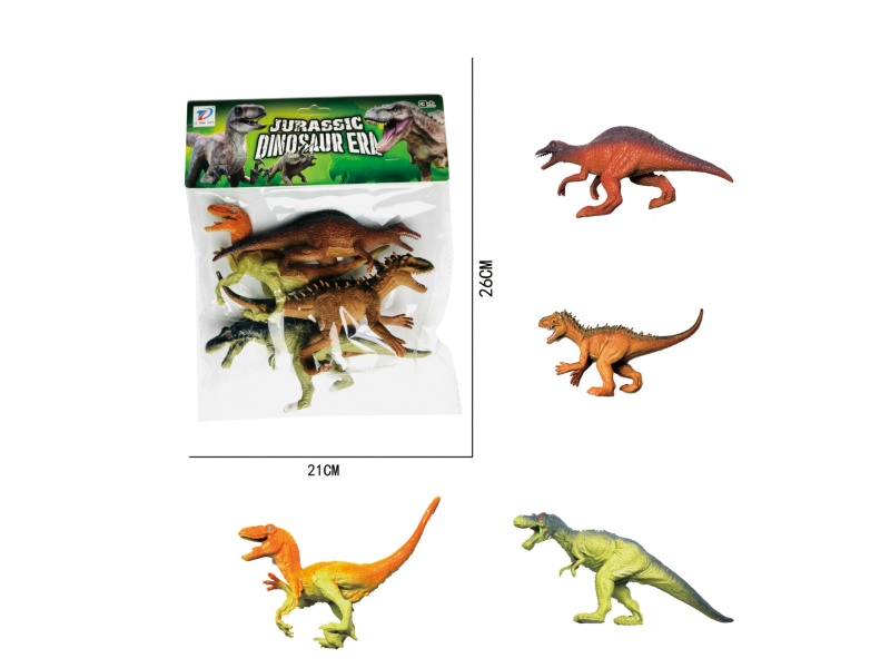 Pvc Simulation Dinosaur 4Pcs