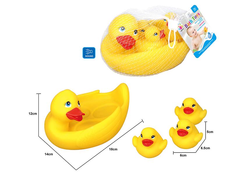 Cute Duck Kids Bath Toy Set