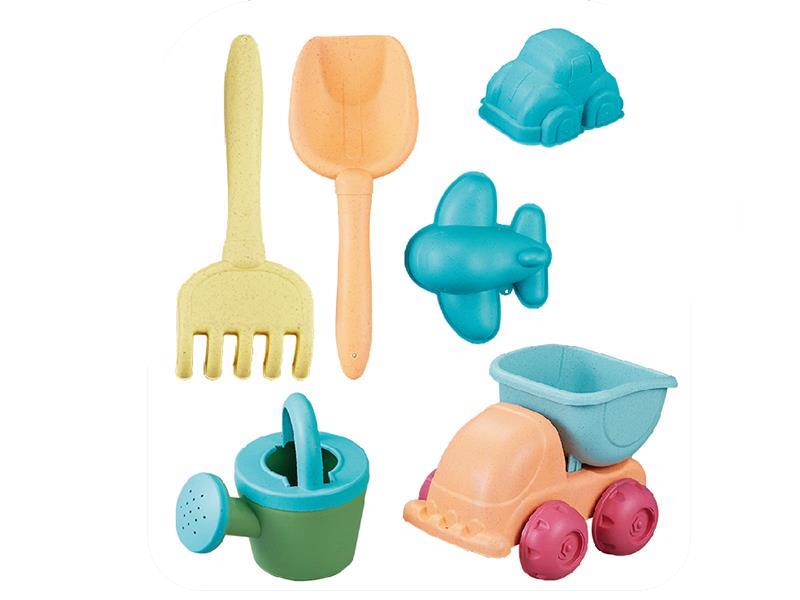 Wheat Materials Beach Toys 6PCS