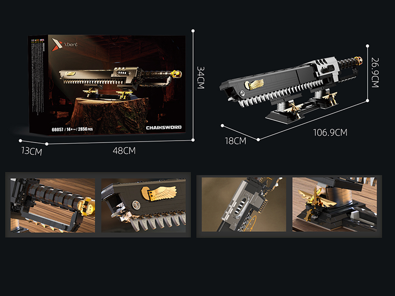 Chain Sword Building Blocks 2856PCS