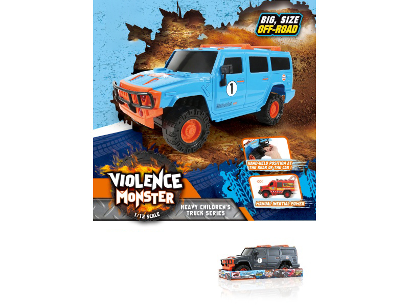 1:12 Fire Wheel Hummer Inertia Vehicle