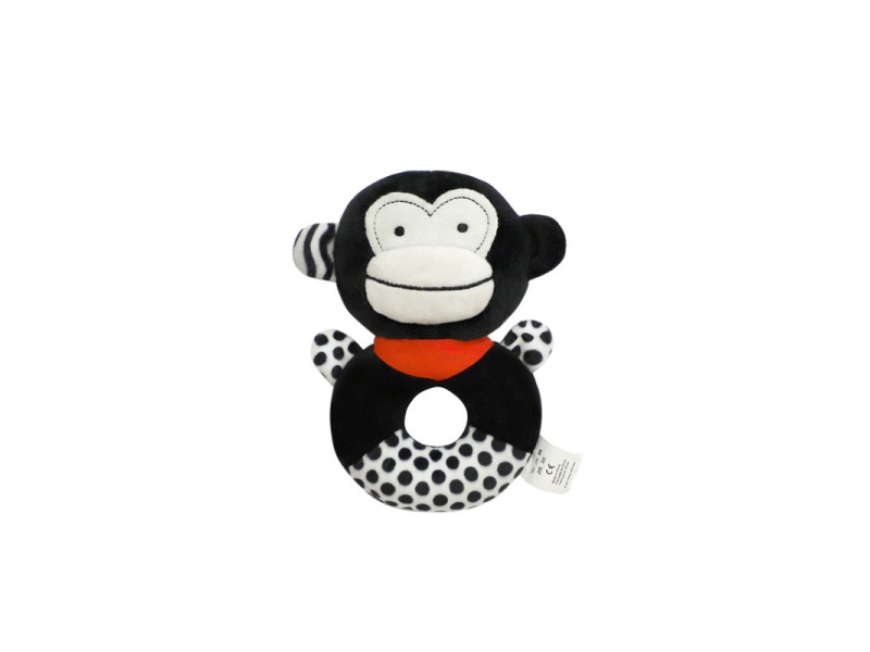 Bb Called The Monkey Baby To Soothe The Plush Hand-Cranked Ring