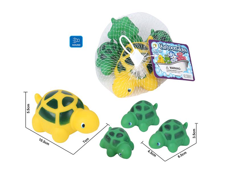 Cute Tortoise Kids Bath Toy Set