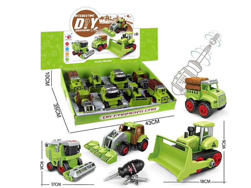 DIY Assembly Farm Tractor 8pcs