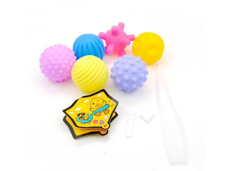 Vinyl Grip Ball Set With Bb Whistle (Two-Color Mixed)