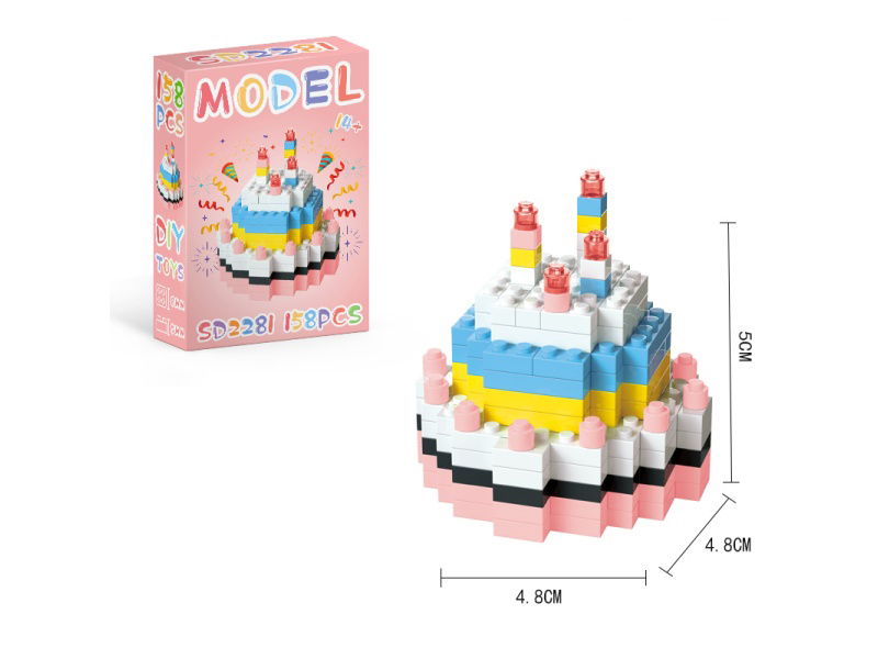 Food Series - 158 PCS Of Cake Building Blocks