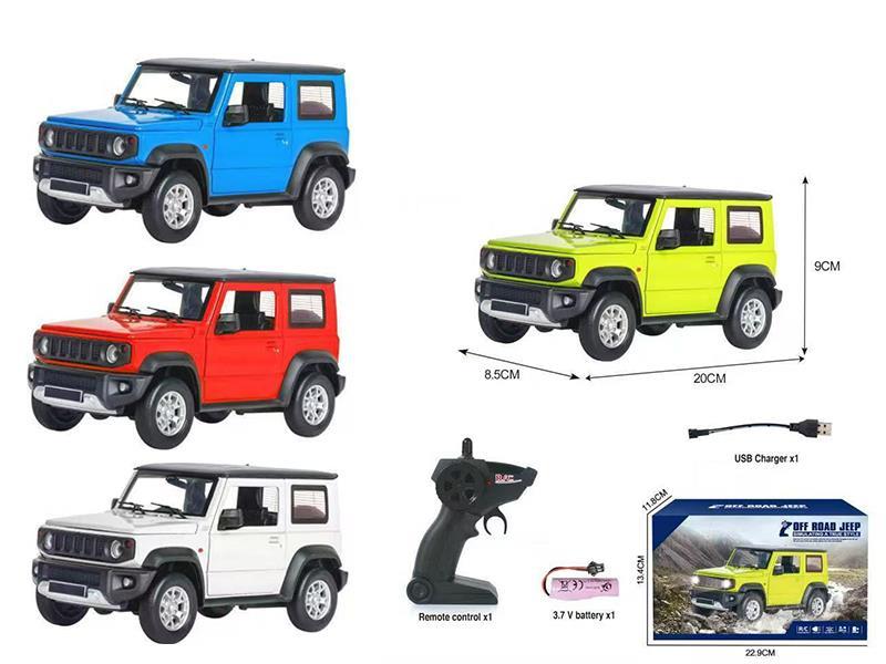 1:24 2.4G 4CH Remote Control Off Road Jeep With Lights